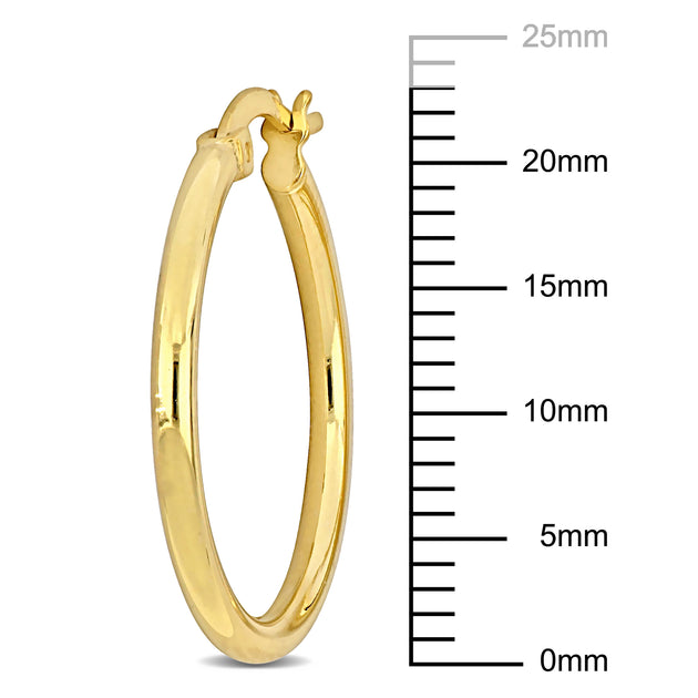Mimi & Max Round Hoop Earrings Gold 23x2mm 4