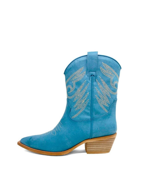 SHU SHOP Zahara Cowboy Boot Blue US 8 3