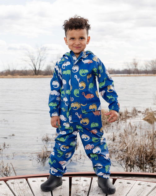 Deux par Deux Rain One-Piece Blue 6-12 Months 3