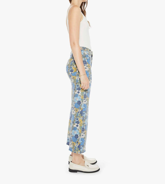 Mother The Rambler Zip Ankle Pant Blue 25 4