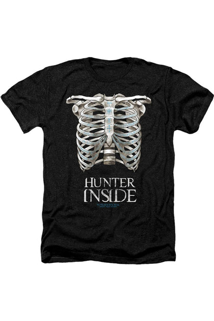 Gildan Supernatural Hunter Inside Adult Heather Tee Black Small 2