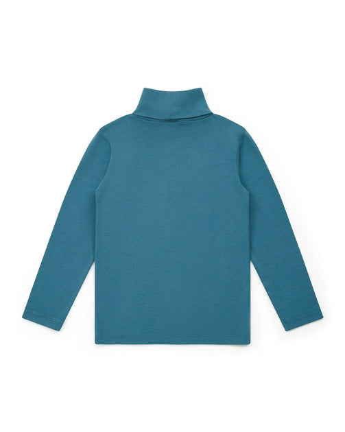 Bonton Kid's Turtleneck Sweatshirt Blue US 8 2