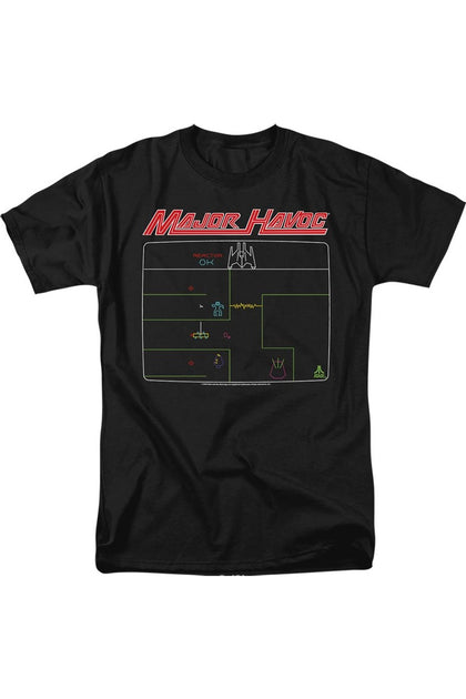 Gildan Atari Major Havoc Screen Short Sleeve Tee Black XXL 2