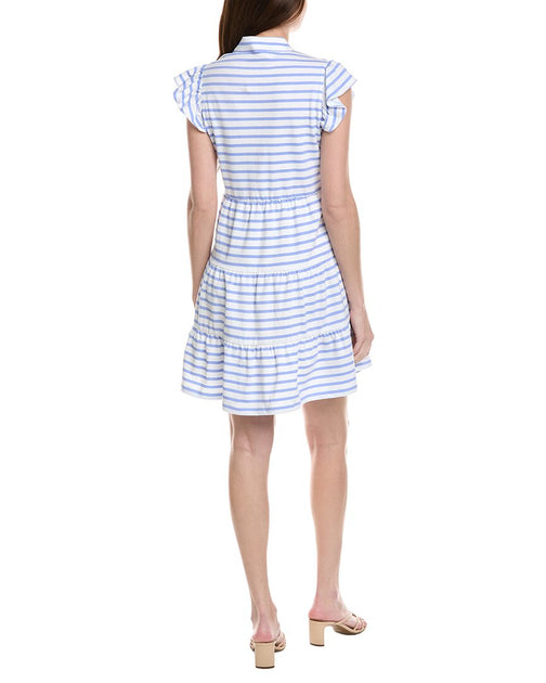 Sail To Sable Flare Tunic Mini Dress Blue XXS 3