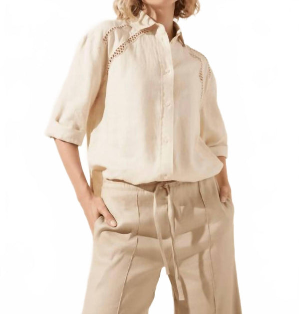 Lysse Rozanna Shirt Beige Small 4