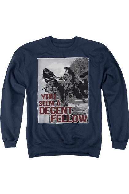 Gildan Princess Bride Fellow Crewneck Sweatshirt Blue XL 2
