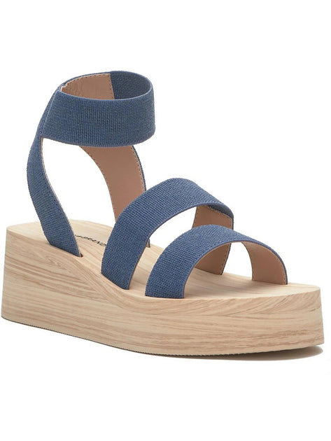 Lucky Brand Samella Sandals Blue US 7.5 4