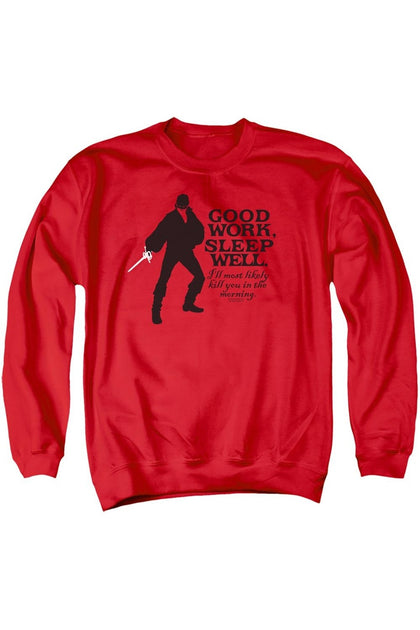 Gildan Princess Bride Good Work Crewneck Sweatshirt Red XXXLarge 2