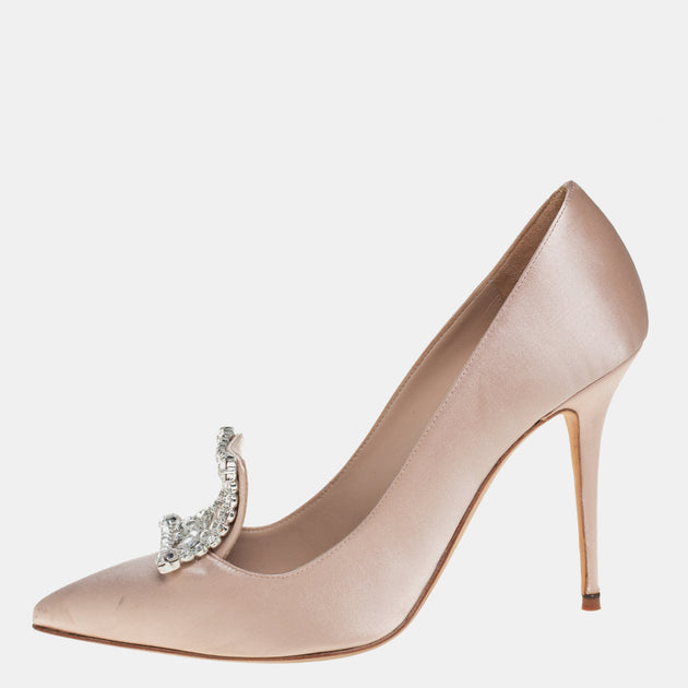 Manolo Blahnik Borlak Pumps Beige EU 38.5 2