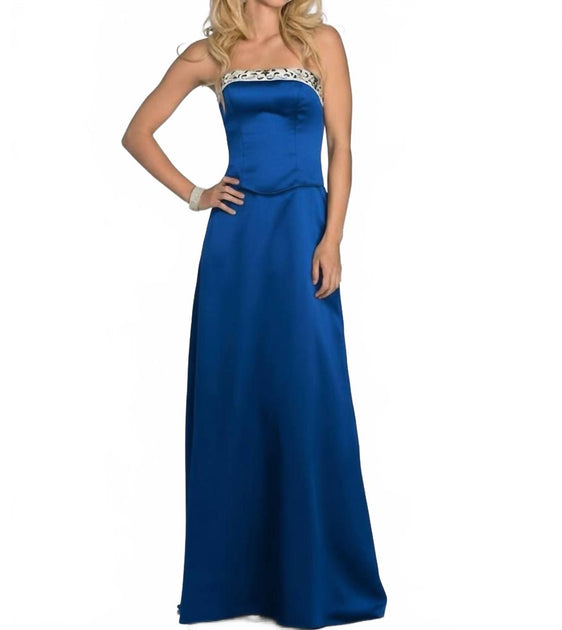 Milano Formals Robe Femme Gilded Simplicity Bleu US 8 3