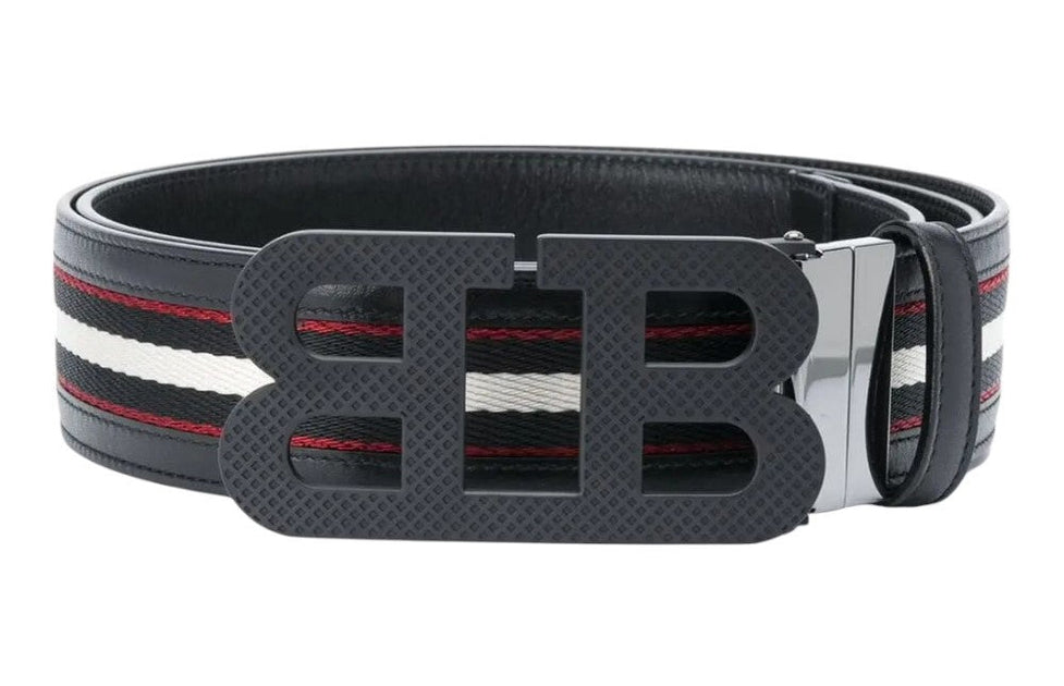 Bally 6232392 Mirror B Reversible Leather Belt Black 80 4