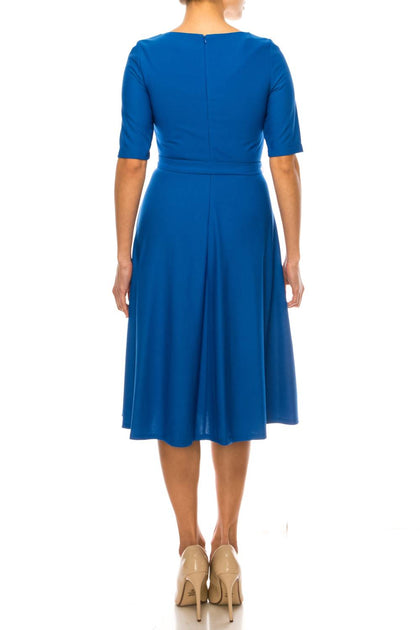 Maison Tara A-Line Dress Blue US 6 3