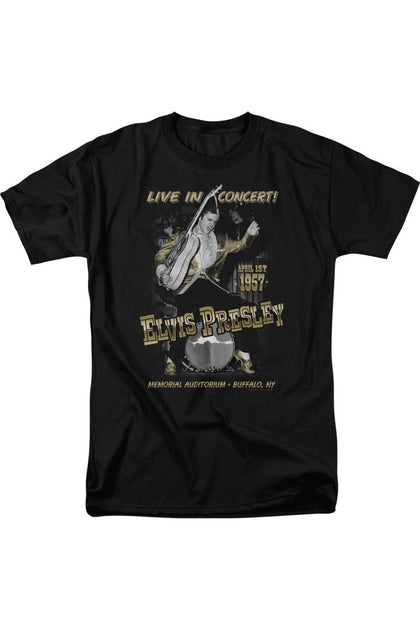 Gildan Elvis Presley Live T-Shirt Black XL 2
