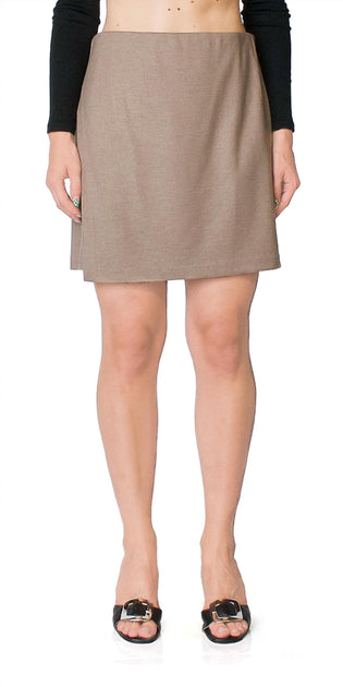 Vince Asymmetric Paneled Skirt Beige Large 2