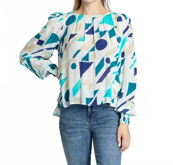 APNY Smock Pullover Top Multi Large 2