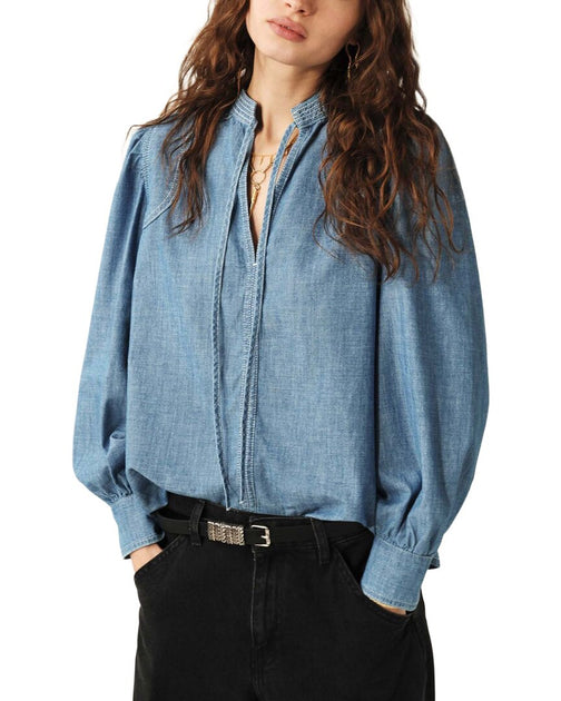 ba & sh Kuka Blouse Blue Large 2