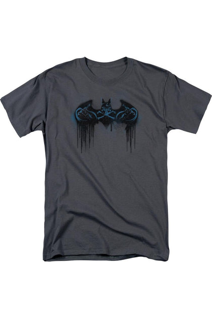 Gildan Batman Run Away T-Shirt Grey Large 2