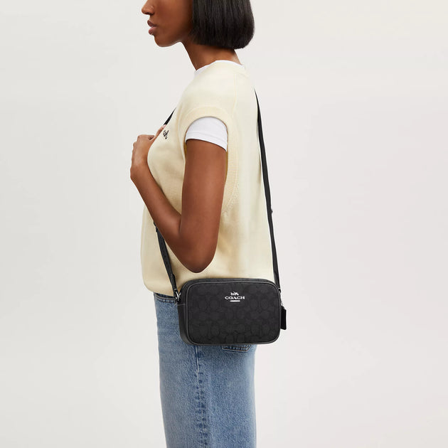 Coach Outlet Mini Jamie Camera Bag In Signature Jacquard | ShopSimon