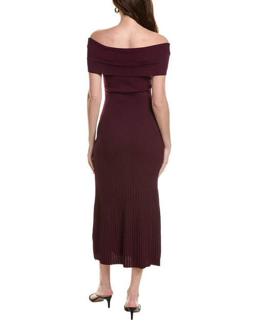 Bardot Harro Knit Midi Dress Red XSmall 3