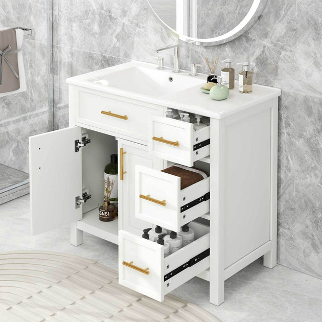 Streamdale 36in Bathroom Vanity White 3