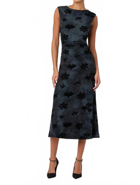 ASTR Tionne Floral Midi Dress Black Medium 3