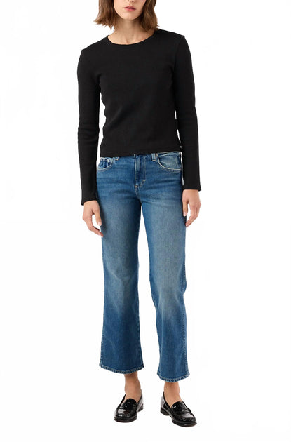 AMO Karla Crop Boot Jeans Blue 30 2