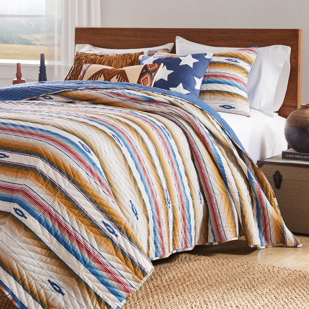 BreeBe Painted Desert Sapphire Quilt Set 3-Piece Full/Queen 2