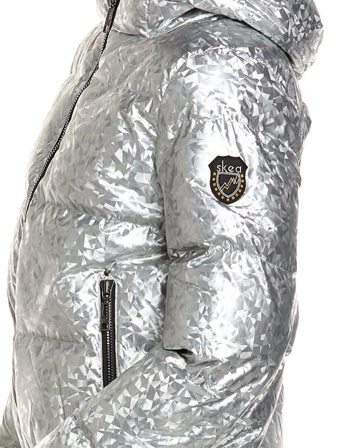 SKEA Miki Puffer Down Jacket Silver US 6 4