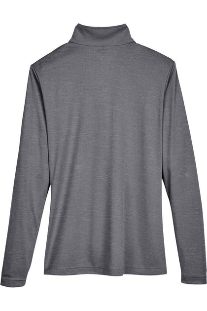 Team 365 Women's Zone Sonic Heather Performance Quarter-Zip Pullover Grey XXL 3