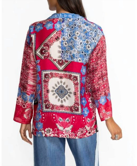 Johnny Was Slim Audrey Tunique Rose Large 4