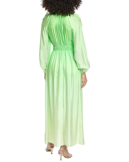 Sandro Woven Maxi Dress Green EU 34 3