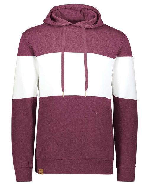 Holloway All-American Fleece Colorblocked Hooded Sweatshirt Grey Small 2