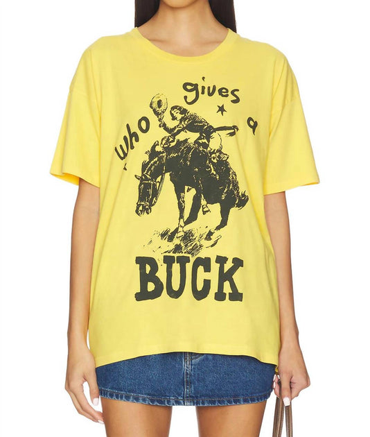 DAYDREAMER Who Gives A Buck Tee Yellow Large 2