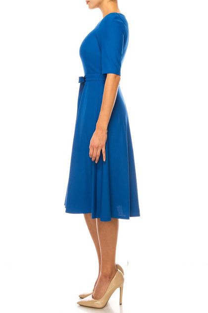 Maison Tara A-Line Dress Blue US 6 4