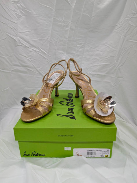 Sam Edelman Joanna Heel Gold US 6.5 2
