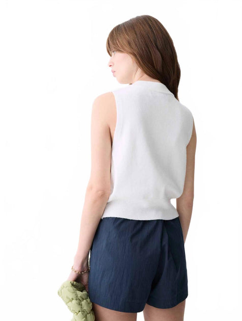 DELUC Almada Knit Vest White Medium 3