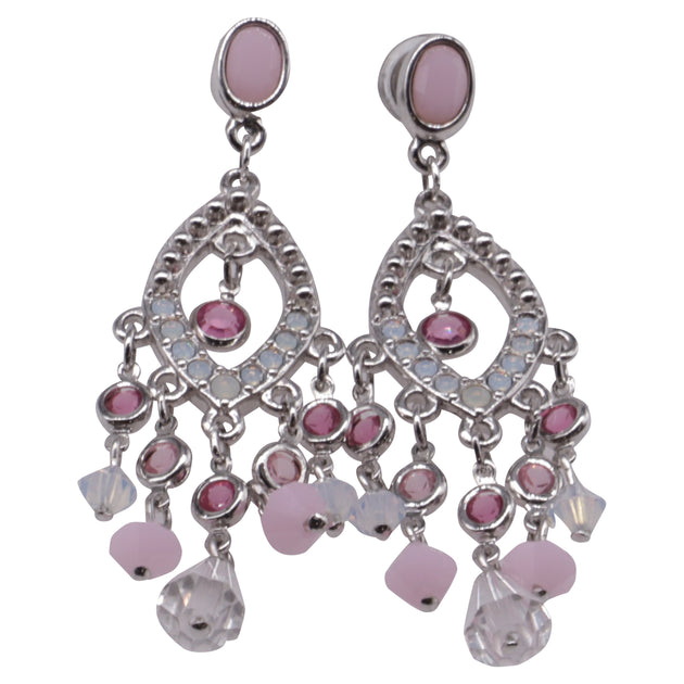 Swarovski Chandelier Earrings Pink One Size 2