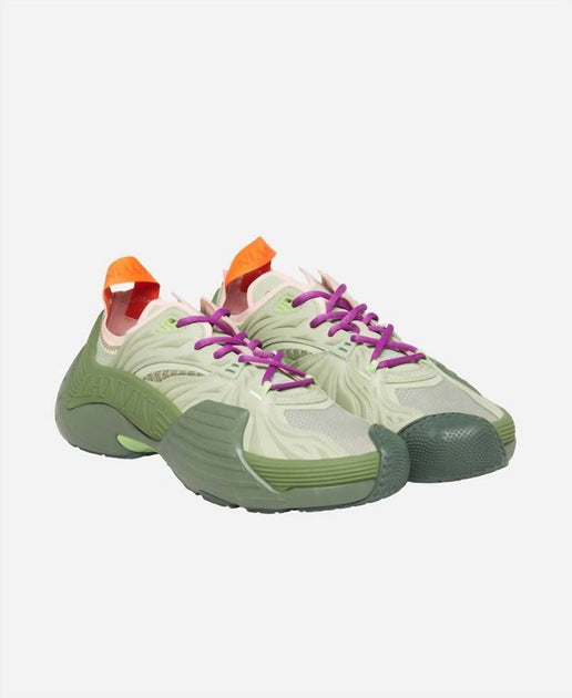 Lanvin Flash X Mesh Low-Top Sneakers Green EU 37 2