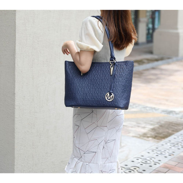 MKF Collection Edelyn Tote Set Blue Extra Large 3
