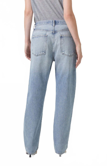 AGOLDE Mid Rise Straight Jean Blue 24 3