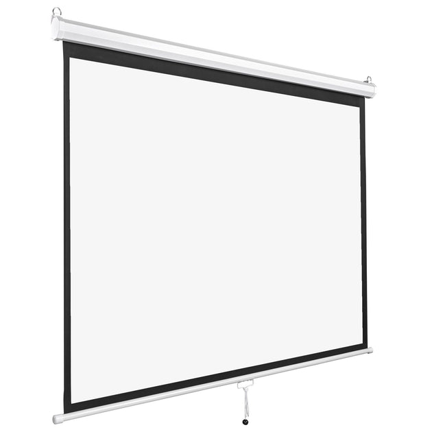 INGO 72in Manual Projector Screen White 2