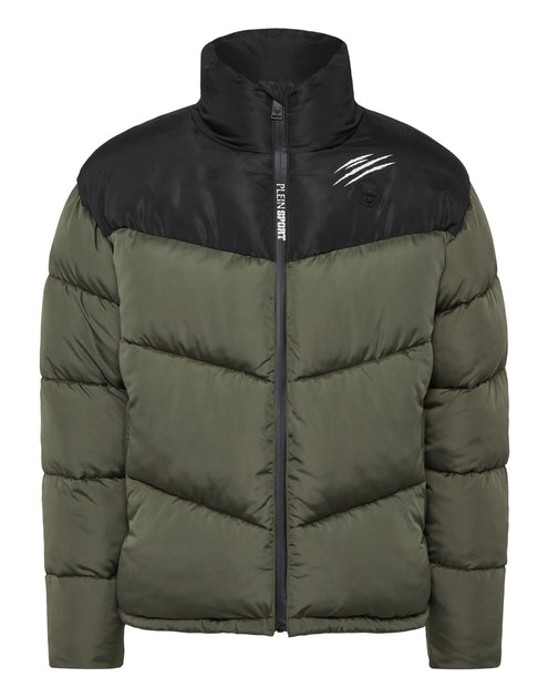 Plein Sport Puffer Jacket Beige Small 2