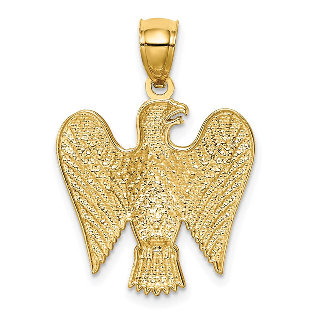 Diamond2Deal Eagle Pendant Yellow Gold 4