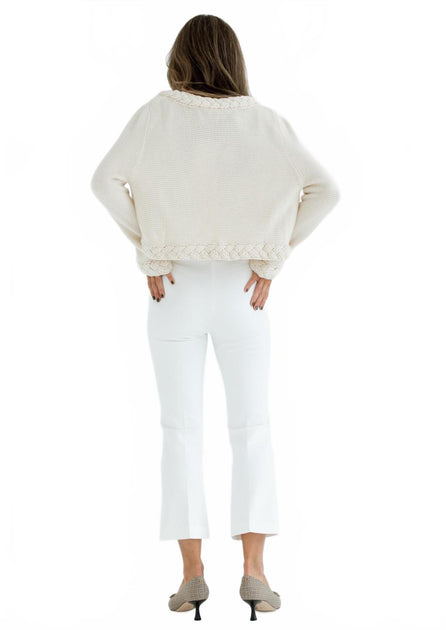 Avenue Montaigne Leo Stretch Pant White US 2 3
