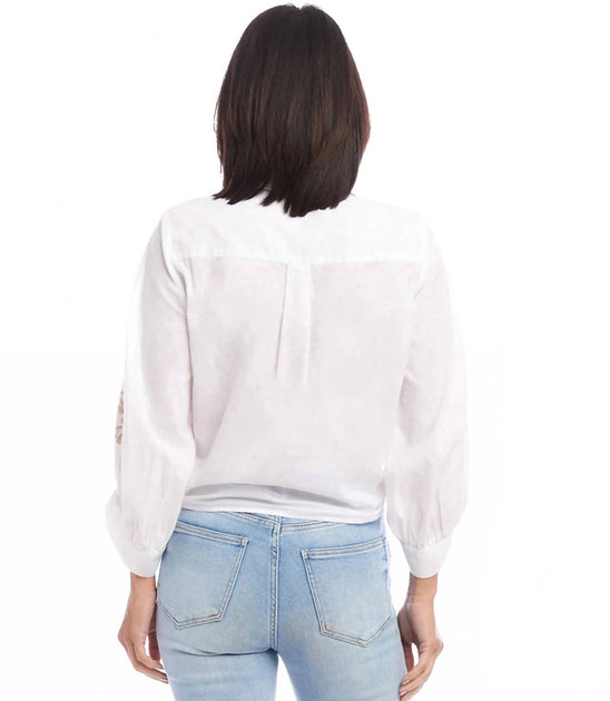 Karen Kane Wenn Top White XL 3