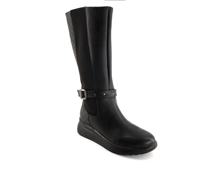Andrea Leather Tall Riding Boots Black US 8 3