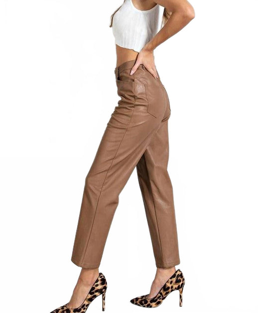eesome High Rise Trousers Brown Large 5