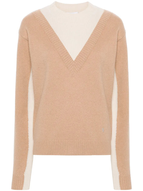 Paco Rabanne Classic Round Neck Pullover Beige Medium 2