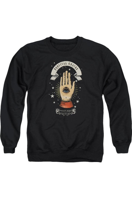 Gildan Fantastic Beasts Percival Graves Crewneck Sweatshirt Black Small 2