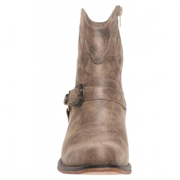 OLEM Josie Ankle Booties Brown US 10 3